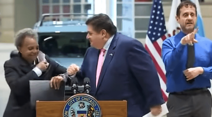 Lori Lightfoot and JB Pritzker