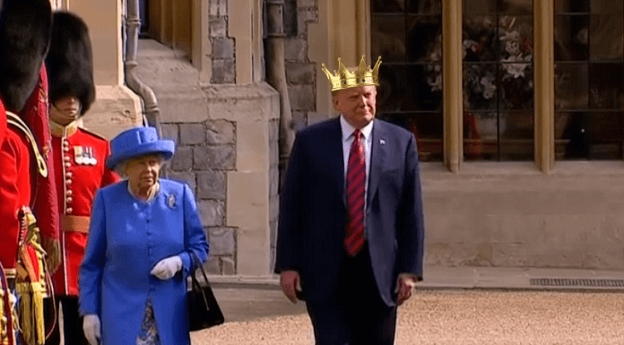 Queen Elizabeth and King Donald